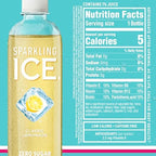 Sparkling Ice Blue Variety Pack, Zero Sugar Sparkling Water, with Vitamins and Antioxidants, 17 fl oz, 12 count (Classic Lemonade, Strawberry Watermelon, Grape Raspberry, Lemon Lime)