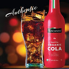 Tuscanini Authentic Organic Cola Soda 9.3oz (6 Pack) Naturally Caffeine Free, Elegant Glass Bottle, Great Tasting, Chemical Free
