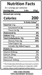 3-PACK, 100% Buckwheat Pasta Noodles, Organic & Gluten-Free- 1.65lbs/ 3 servings per package