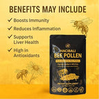 Organic Bee Pollen Granules – 1 lb (454g) – Raw & Natural – EU & USDA Organic Certified – Halal, Kosher, GMP, ISO 22000 – Premium Anatolian Bee Pollen Superfood