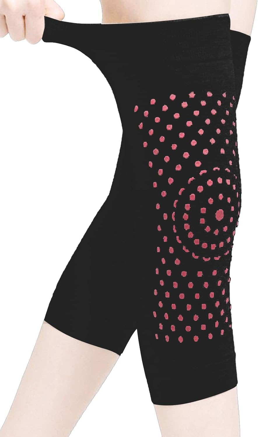 Self Heating Knee Brace for Women Men Stretchy Warm Cotton Compression Sleeve Knee Support Hot Therapy Knee Pads for Knee Injury Arthritis Joint Pain Soreness Cramps Meniscus Pain Muscle pain Relief