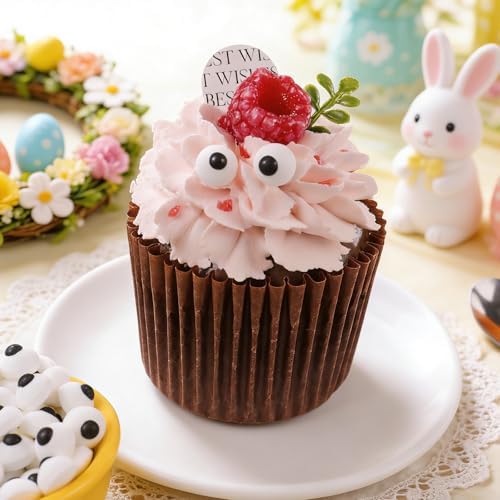 Candy Eyes for Cake Decorating Edible, 1cm Eyes Sprinkles Sugar for Cookie, Cupcake Toppings(100g/3.53oz)