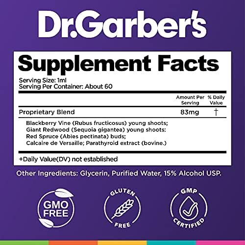 Dr. Garber's Natural Solutions Bone Strength Oral Drops-Gemmotherapy Liquid Supplement | Improve Bone Strength & Density, Restore & Maintain Bone Health & Better Absorption of Calcium & Vitamin D-60ml