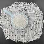 Homankit White Pearl Sprinkles Edible Pearls for Cake Decorating, 4mm 120g/4.23OZ Sugar Pearl Cake Decorations for Baking Cookie Cupcake Toppers Ice Cream Toppings Birthday Wedding Supplies