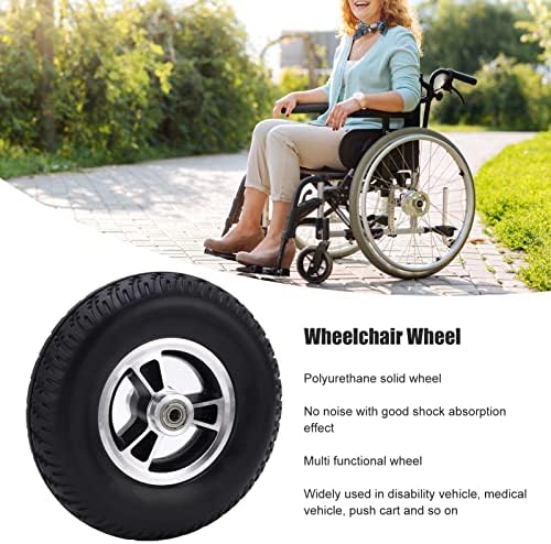 193mm Wheelchair Wheels Assembly, Wheelchair Wheels Replacement, Replacement Wheelchair Wheels, Wheelchair Wheel Replacement Solid for Wheelchair Stroller Casters