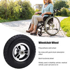 193mm Wheelchair Wheels Assembly, Wheelchair Wheels Replacement, Replacement Wheelchair Wheels, Wheelchair Wheel Replacement Solid for Wheelchair Stroller Casters