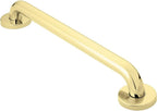 Moen Bathroom Polished Brass Safety 24-Inch Shower Grab Bar with Concealed Screws for Handicapped or Elderly Support, R8724PB