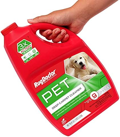 Rug Doctor Pet Carpet Cleaner, 96 oz., Pro-Enzymatic Formula with 3X Action - Cleans, Deodorizes, & Deters Remarking, Concentrated Solution, Professional Grade for Pet Stains & Odors