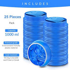 Vomit Bags Disposable 25 Pack (1000ml) – Medical Grade Emesis Bags for Travel, Motion Sickness, Morning Sickness & Nausea – Leak-Proof, Odor-Blocking, Portable Throw Up Bag