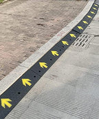 Heavy Duty Threshold Ramp 2 3 4 5 6 Inches Rise, Driveway Curb Rubber Wheelchair Transition Ramp, Garage Entry Ramp Easy to Fix (4Cm (1 5/8In) Rise)