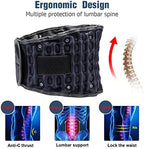 HONGJING Decompression Belt Inflatable Lumbar Support for Lower Back Pain Relief - Inflated Back Reliever with Hand Pump, One Size Fits 29-49 Waist