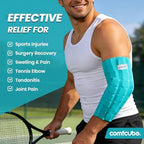Elbow Ice Pack Wrap for Tendonitis & Tennis Elbow, 2 Hours Long Lasting Cold Compression Flexible Ice Pack Sleeve, Pain Relief for Golfers Arm, Arthritis, Injuries