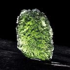 Moldavite Crystal Necklace,Raw Czech Meteorite Stone Certified Healing Crystal Pendant,Green,Irregualr Shape