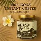 KONA COFFEE 100% - Premium Freeze Dried Instant Coffee - Low Acid Coffee - Medium Roast Arabica Hawaiian Coffee, 1.5oz (1 Pack | 22 Servings)