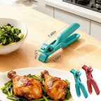 2pcs Hot Plate Grippers Hot Plate Gripper Lifters Tongs Multi-Function Anti-Scald Bowl Clip Silicone Non-slip Hot Dish Plate Holder Kitchen Utensil for Bowls Pans Dishes