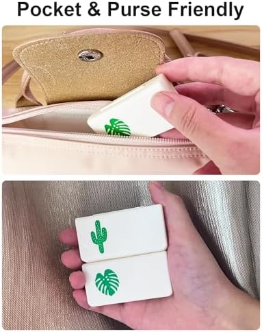 5 Pack Small Pill Organizer, Portable Travel Pill Case with 3 Compartments, BPA-Free Pill Box for Purse, Pocket, Daily Vitamins and Pills
