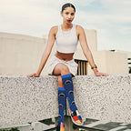 Junely Compression Socks for Women Knee High Socks for Running Athletic Nurses Work Support Travel Flight Sports