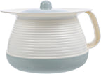 DOITOOL Portable Spittoon with Lid 8.07X8.07X5.31In Plastic Chamber Pot Covered Night Urinal for Home Hospital Use Pee Bucket for Adults and Kids