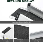 Heavy Duty Non-Slip Aluminum Telescopic Ramp (2 Pieces), Disability Wheelchair Mobility Portable Ramp, Suitable for Manual Wheelchairs, Heavy-Duty Scooters, Electric Wheelchairs,5ft