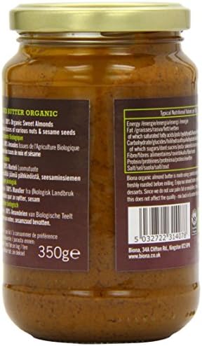 Biona Organic Almond Butter 350 g (Pack of 2)