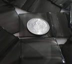 200-1" x 1" 1010 Small Zipper Lock Baggies Craft Resealable Plastic Baggy 2 Mil Zipper Poly Bags (Black)