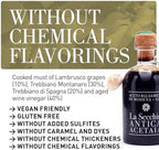 La Secchia - Balsamic Vinegar of Modena PGI "Cinque Stelle", Aged in 20 Barrels of Different Woods, High Density, 250 ml Bottle with Cork Pouring Cap.