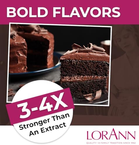 LorAnn Oils Super Strength Flavoring - Used For Candy Making, Flavoring Extracts, Baking, Hard Candy, and Flavor Oils - Bold, Natural Flavors 4X Stronger Than Extracts - Chocolate, 1 fl oz