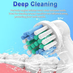 Replacement Toothbrush Heads Compatible with Oral B Braun,8 Pack Professional Electric Brush Heads for Oral B Replacement Heads Refill Pro 500/1000/1500/3000/3757/5000/7000/7500/8000
