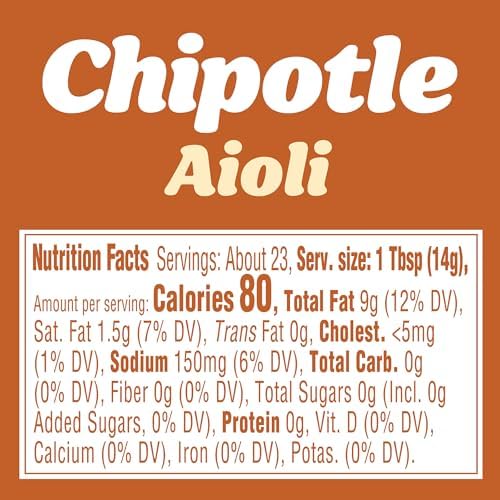 Kraft Chipotle Aioli, 12 fl oz Bottle