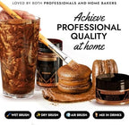 MONÉGASQUE Bronze Edible Glitter for Drinks 7g – Copper Edible Glitter for Cakes & Cocktails – Luster Dust for Drinks, Cocktail, & Chocolate – Drink Shimmering Bronze – Cake Decorations Sprinkles