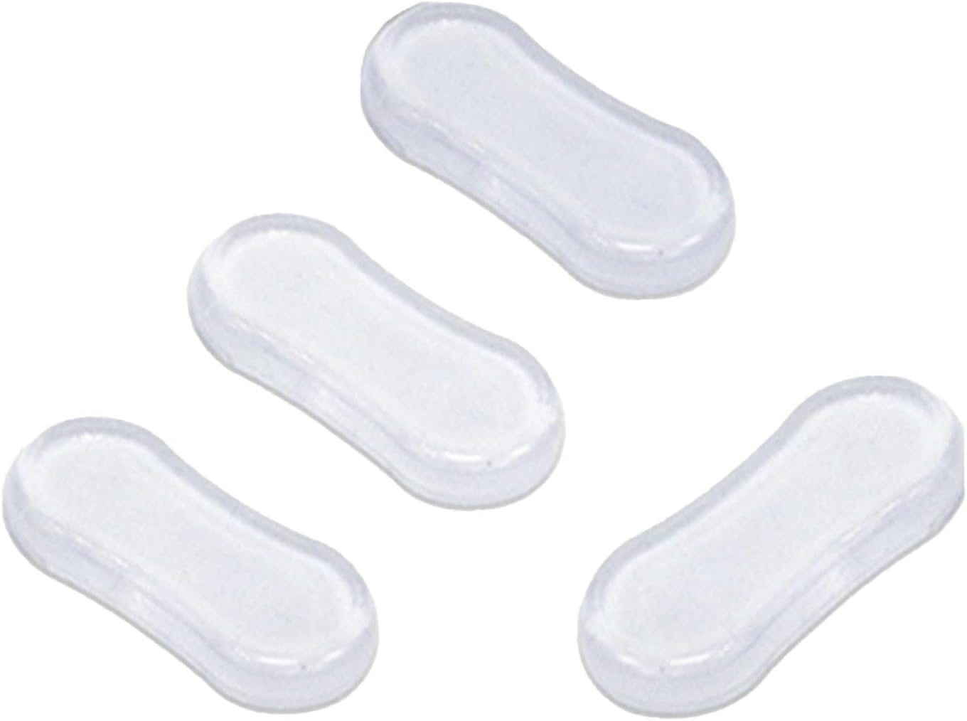 4Pcs Transparent Toilet Seat Bumper Set, Silicone Strong Adhesive Toilet Seats Lid Bumpers, Toilet Seat Buffers, Toilet Lid Rubber Pads for, Home, Hotel and Hospital Toilets