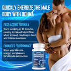 New Male Enhancing Supplement, Designed to be Fast Acting for Blood Flow to Gain Length & Girth + Stamina, Maca, Epimedium, and Other Natural Ingredients, 3rd Party Tested Supplement 60 Tablets