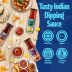 Ashoka Since 1932 | Tangy Pickle | Dipping & Wing Sauce | Kosher Certified | Gluten-Free | Gourmet Vegan Sauce with Mango, Chili & Garlic Blend | 220 Grams