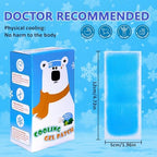 Cooling Patches 20 Count, Forehead Cooling Strips Individually Wrapped, Soft Gel Instant Heat Relief Disposable Patches for Kids & Adults
