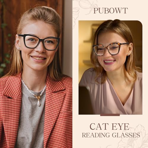 Oversized Reading Glasses Women Cat Eye Blue Light Computer Reader Stylish Unbreakable Fashion Large Eyewear PT2001A