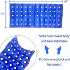 MESINURS Bedridden Air Inflatable Seat Cushion with Full Back for Wheelchair, Seat Pad for Elderly Disabled Handicap (A)