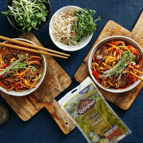 Rajapuri 9-Spice Hot Curry Powder | 3 Oz. / 85g - Brings The Flavour And The Heat