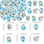 Gyufise 48Pcs Edible Penguin Cupcake Toppers Wafer Paper Cute Penguin Cake Picks for Xmas Holiday New Year Holiday Baby Shower Kids Birthday Party Supplies Blue