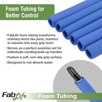 FabLife Foam Tubing, Red, 3/8", Pack of 6