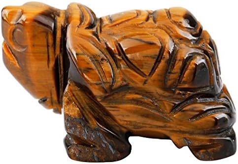Rockcloud Healing Crystal Guardian Turtle Tortoise Pocket Stone Figurines Carved Gemstone Crafts 1.5''