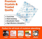 1 Gram 100 Packets Fonday Food Grade Silica Gel Desiccants Packs Moisture Absorbers Dehumidifier