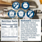 Hellmann's Real Mayonnaise Mini Jars, Condiment for Sandwiches, Salads, Mayo Made with 100% Cage Free Eggs, Gluten Free, 1.2 oz, Pack of 72