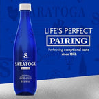 Saratoga Spring Water Bottles, 6 Pack – Still Bottled Water – Recycled PET Plastic Bottles – 16 Fl Oz