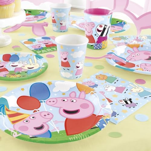 Unique Blue Peppa Pig Luncheon Napkins (Pack Of 16) | Adorable Party Decor, Perfect for Kids Parties & Fun Events