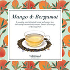 Whittard of Chelsea - Tea Discoveries Mango & Bergamot Caddy - Black Loose Leaf, Vegetarian, Vegan Friendly, Resealable Tin (100g, 1ct)