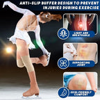 Shappy 2 Pair Figure Ice Skating Knee Pads Gel Dance Knee Pads Cushion and Support Breathable Material for Dancing Skating Women Girl Men