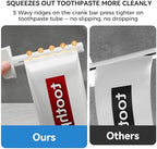 Toothpaste Squeezer 2PCS Squeezes More Cleanly, Toothpaste Tube Squeezer Secure Hold Stable Twist, Toothpaste Roller Squeezer Wall-Mount Storage, Tube Squeezer Tool for Various Cosmetics and Sauce