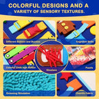Fidget Blanket for Adults with Dementia, Dementia Activities for Seniors, Alzheimer's Products Multi-Use Busy Sensory Board, Gifts for Him Her Dementia Products for Elderly and Children with Autism