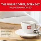 illy Ground Espresso Coffee, Classico Medium Roast, 100% Arabica, Premium Italian Coffee, Pre-Ground for Espresso Machines, 8.8oz, 6 Pack