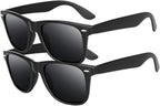 kkhouse 2 Pack Unisex Anti-Myopia Astigmatism Glasses Men's Women's Vision Improvement Strabismus Correction Fatigue Glasses(Black-Y1-C2)